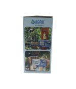 تایمر آبیاری دیجیتالی دو خروجی سر برنجی اگرو 3/4 اینچ